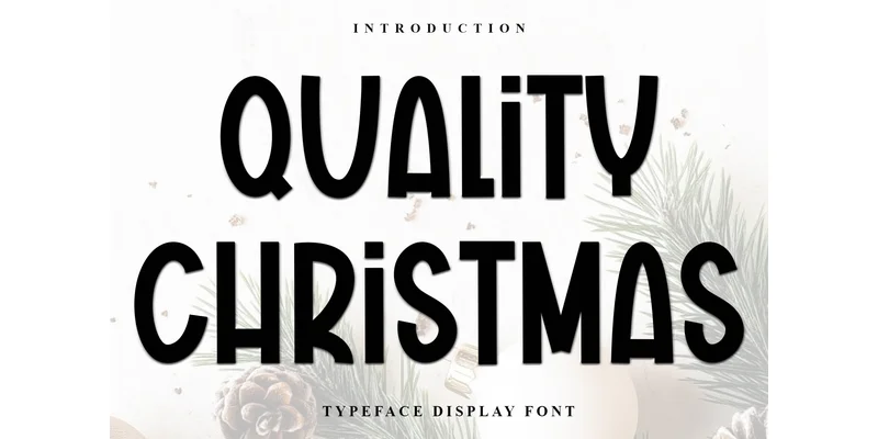 Quality Christmas Font by FreshTypeINK — Display Font