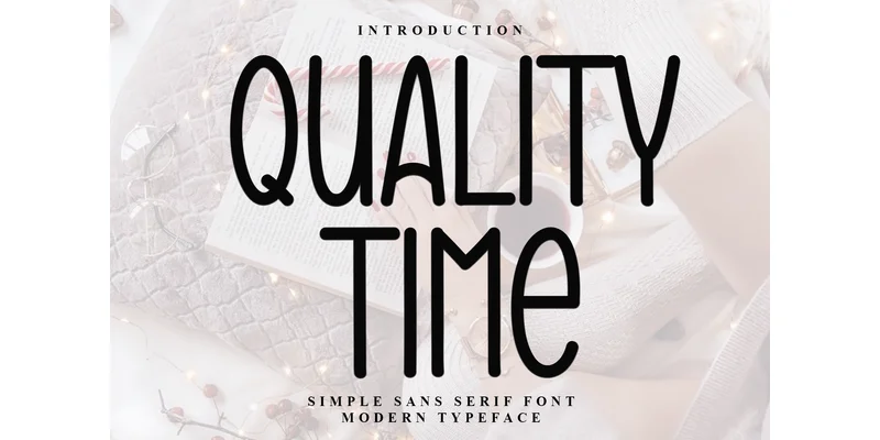 Quality Time Font by FreshTypeINK — Display Font