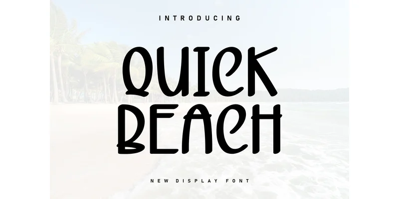 Quick Beach Font by ArtLine Design — Display Font