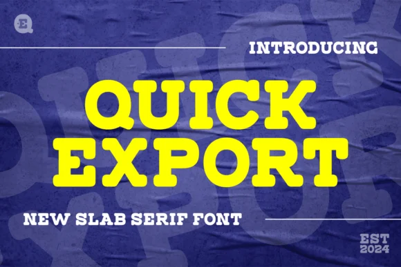 Quick Export by Darman (7NTypes) — Slab Serif Font