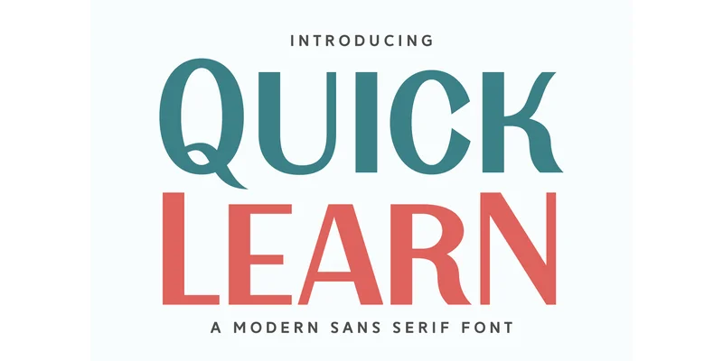 Quick Learn Font by Arnika Studio — Sans Serif Font