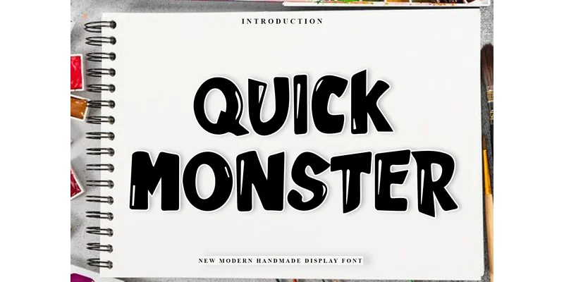 Quick Monster Font by PiPi Creative — Display Font