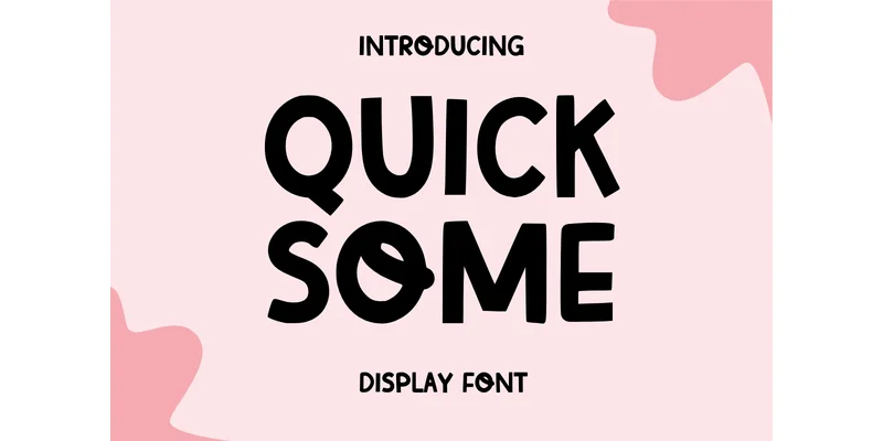Quick Some Font by SiapGraph — Display Font