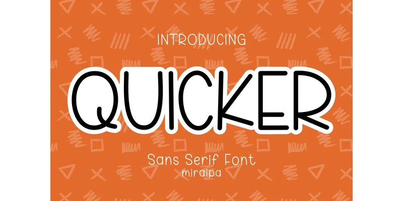 Quicker Font by miraipa — Sans Serif Font
