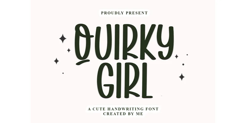 Quirky Girl Font by PiPi Creative — Display Font