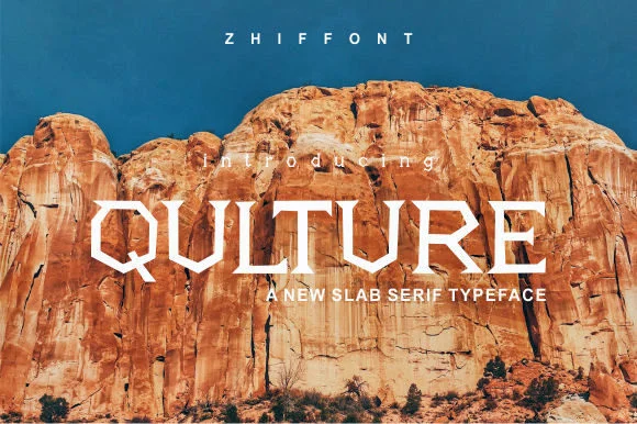 Qulture by Zhiffont — Slab Serif Font