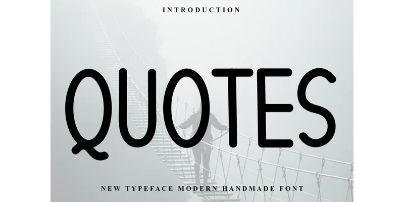 Quotes Font by FreshTypeINK — Display Font