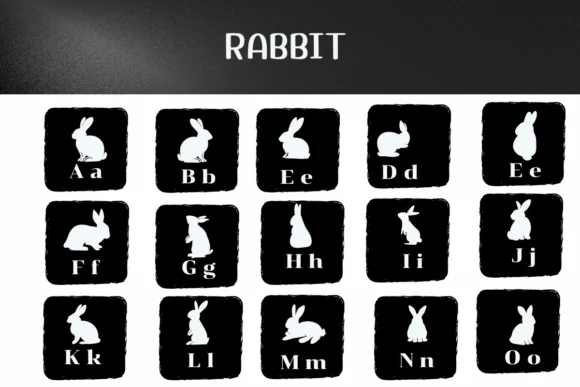 Rabbit by Ketsarin — Dingbats Font — thumbnail 2