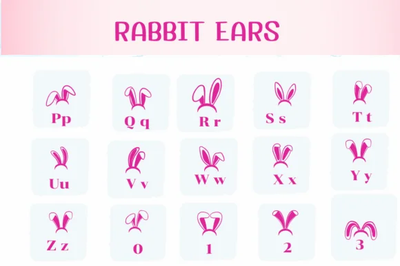 Rabbit Ears by Ketsarin — Dingbats Font — thumbnail 3