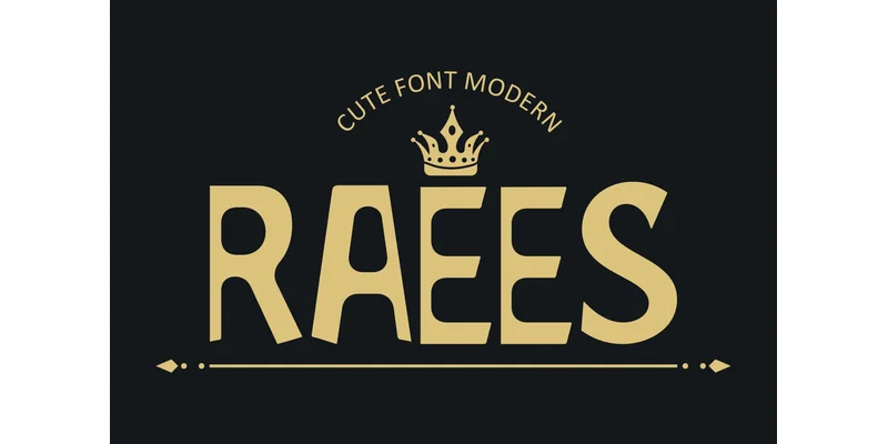 Raees Font by mhd.usman00 — Display Font — thumbnail 2