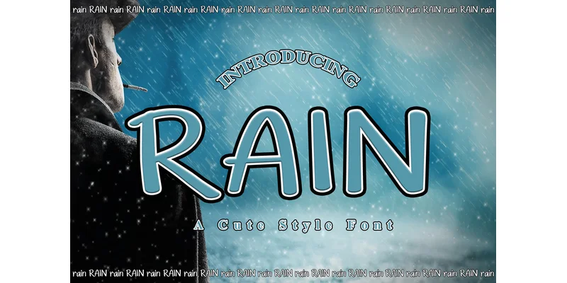 Rain Font by LidvanType — Sans Serif Font