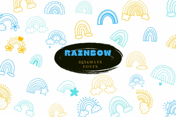 Rainbow by Suphitchaya — Dingbats Font