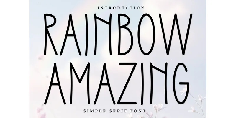 Rainbow Amazing Font by FreshTypeINK — Sans Serif Font