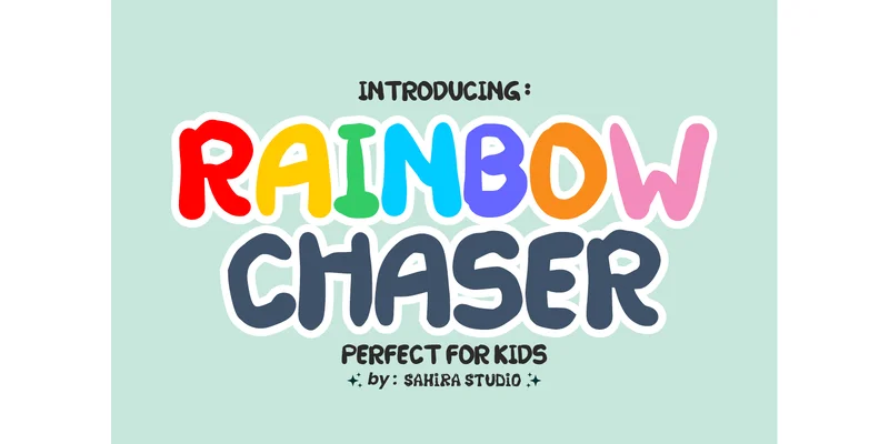 Rainbow Chaser Font by Sahira Studio — Display Font