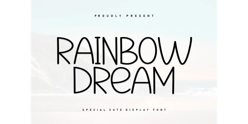Rainbow Dream Font by KC Production — Display Font