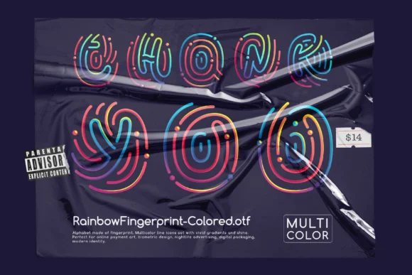Rainbow Fingerprint by kaer_cf — Color Fonts Font — thumbnail 7