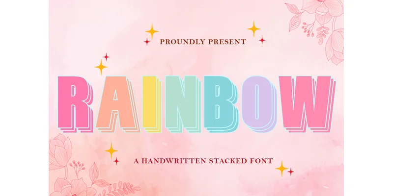 Rainbow Font by AF Type โ Display Font