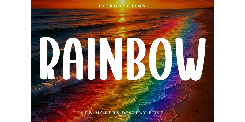 Rainbow Font by FreshTypeINK — Display Font