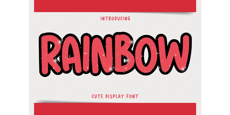 Rainbow Font by Minimalist Eyes — Display Font