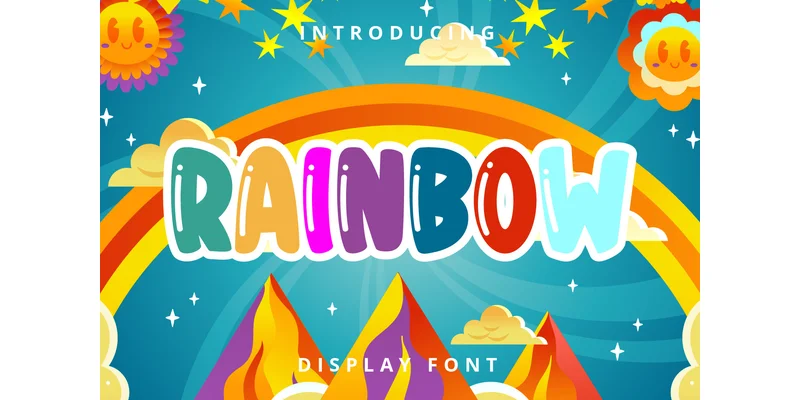Rainbow Font by nicetrip7 — Display Font