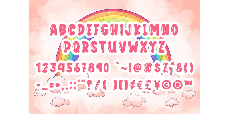 Rainbow Font by nicetrip7 — Display Font — thumbnail 4