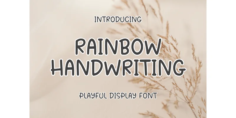 Rainbow Handwritting Font by SiapGraph — Display Font