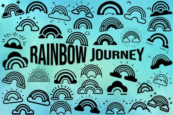Rainbow Journey by MOMAT THIRTYONE — Dingbats Font