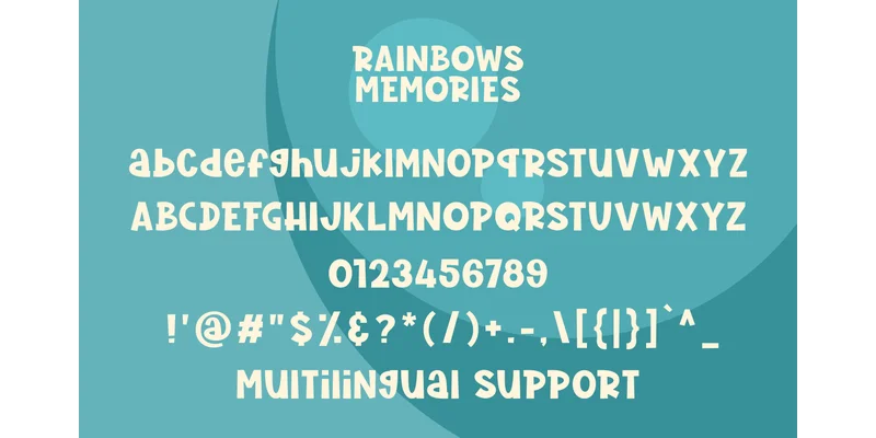 Rainbow Memories Font by onlyfontyouandme — Display Font — thumbnail 6