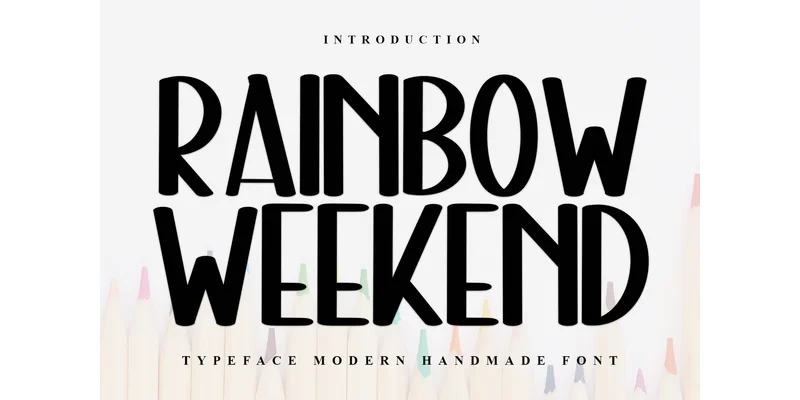 Rainbow Weekend Font by Inermedia STUDIO — Display Font