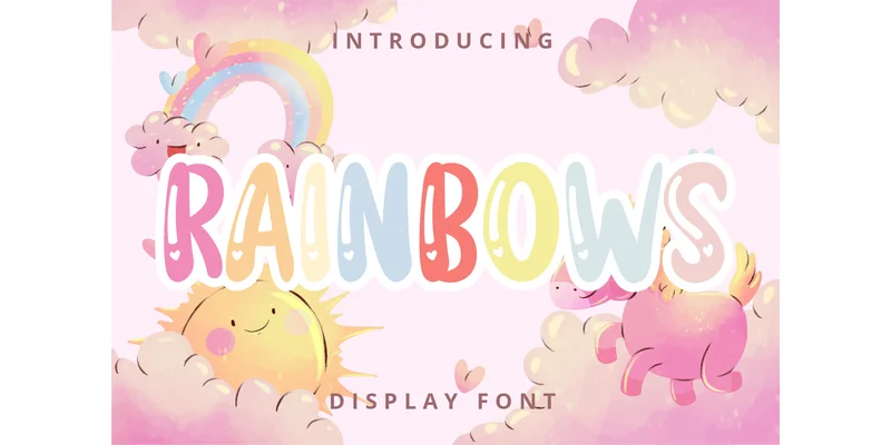 Rainbows Font by Planetz studio — Display Font