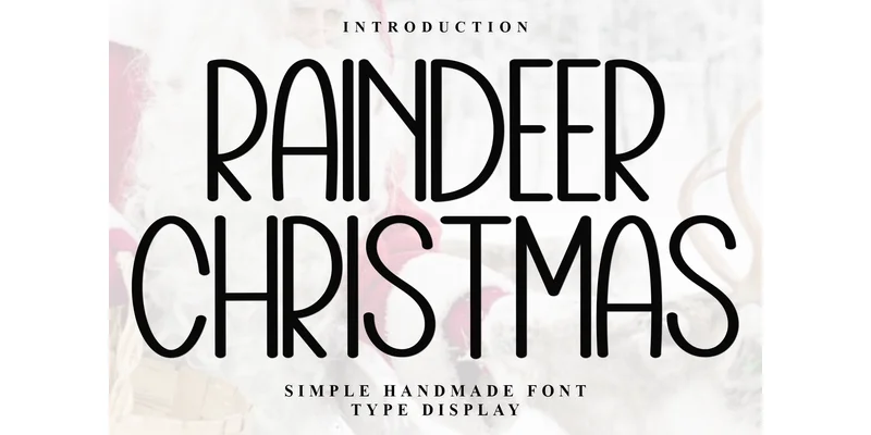 Raindeer Christmas Font by PiPi Creative — Sans Serif Font