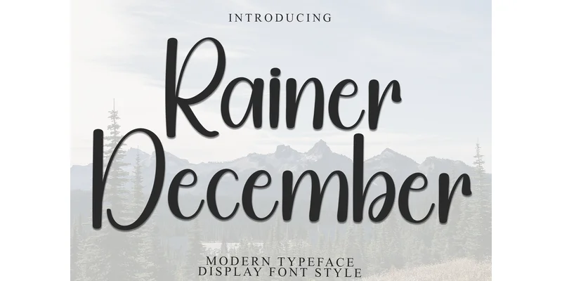 Rainer December Font by PiPi Creative — Display Font