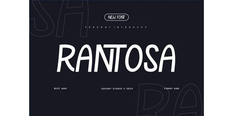 Rantosa Font by IqsiartStudio — Sans Serif Font