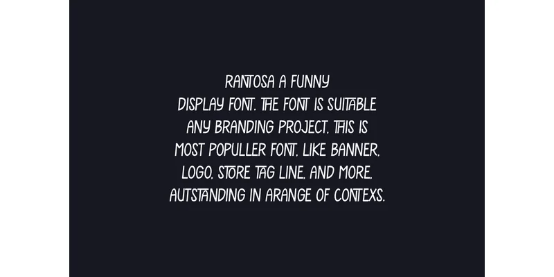 Rantosa Font by IqsiartStudio — Sans Serif Font — thumbnail 2