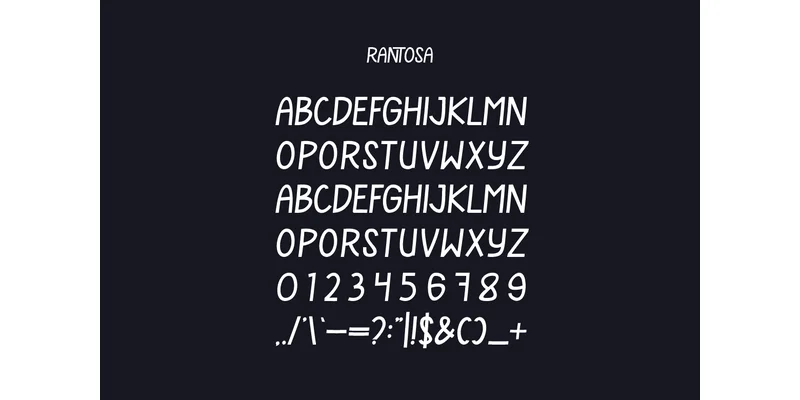 Rantosa Font by IqsiartStudio — Sans Serif Font — thumbnail 3