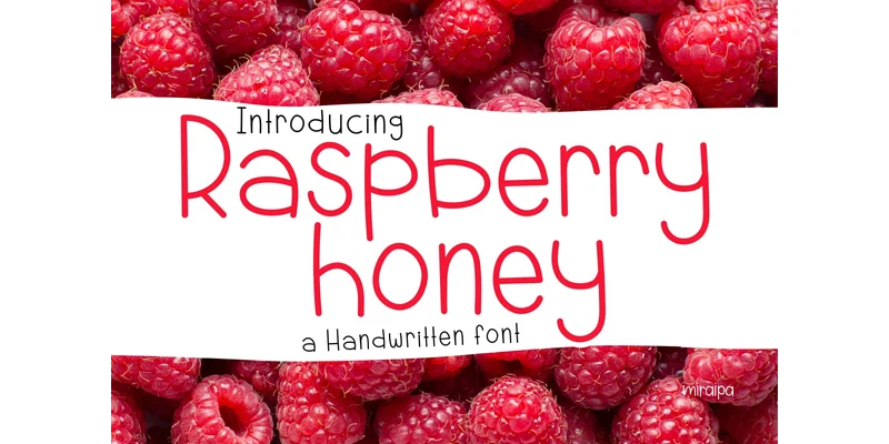 Raspberry Honey Font by miraipa — Sans Serif Font