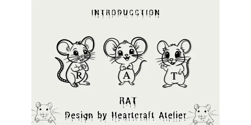 Rat Font by Heartcraft Atelier by Heartcraft Atelier — Decorative Font