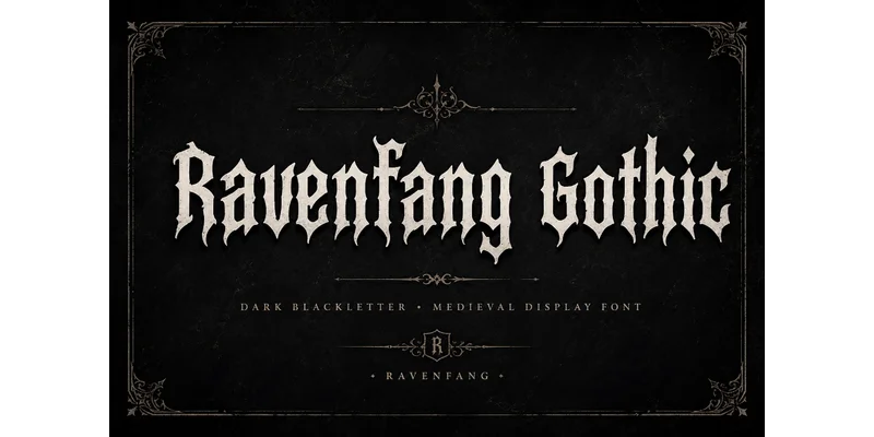 Ravenfang Gothic Font by Bundle — Blackletter Font