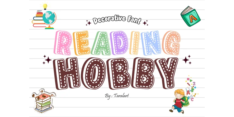 Readinghobby Regular Font by TaralArt by TaralArt — Decorative Font