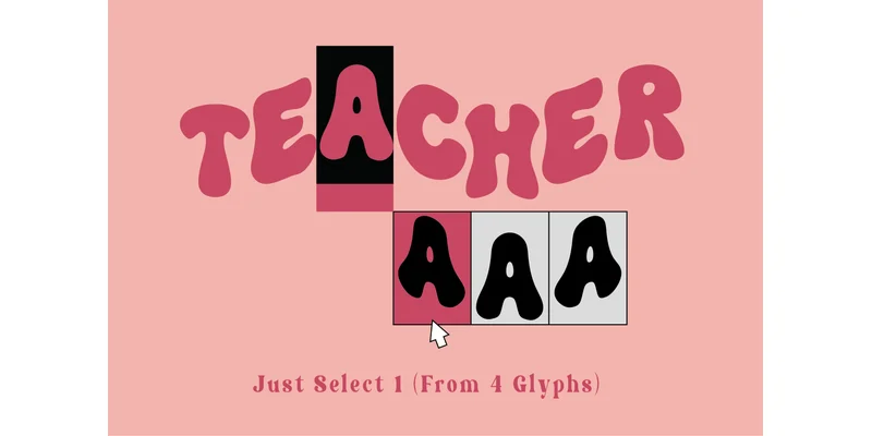 Real Wavy Font by SVG Bloom — Display Font — thumbnail 2
