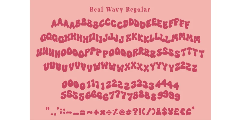 Real Wavy Font by SVG Bloom — Display Font — thumbnail 5