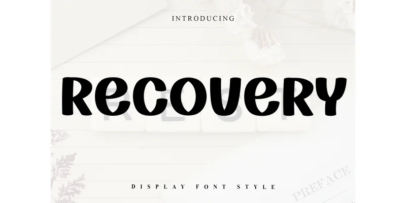 Recovery Font by FreshTypeINK — Display Font