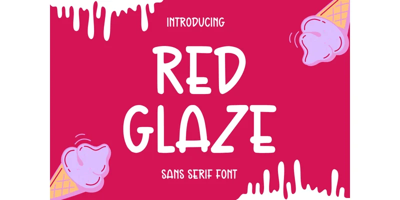 Red Glaze Font by CraftedType Studio — Sans Serif Font