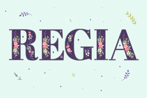 Regia by yai.salinas — Color Fonts Font