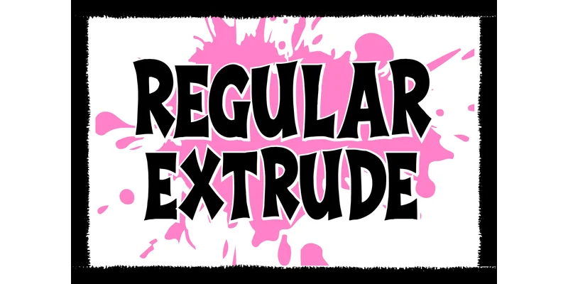 Regular Extrude Font by Quirkify — Display Font — thumbnail 2
