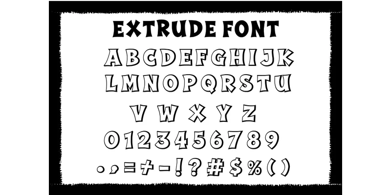 Regular Extrude Font by Quirkify — Display Font — thumbnail 3