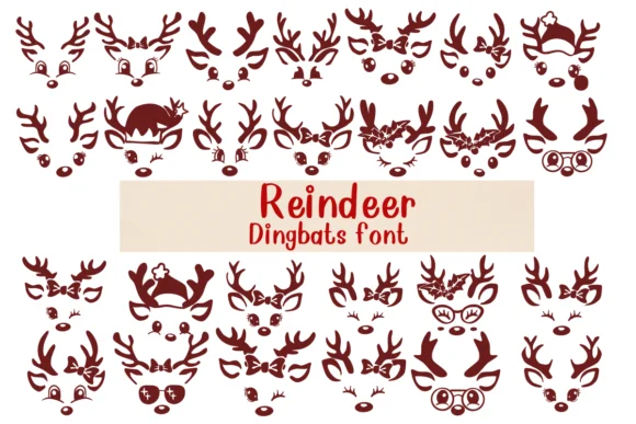 Reindeer by Nongyao — Dingbats Font