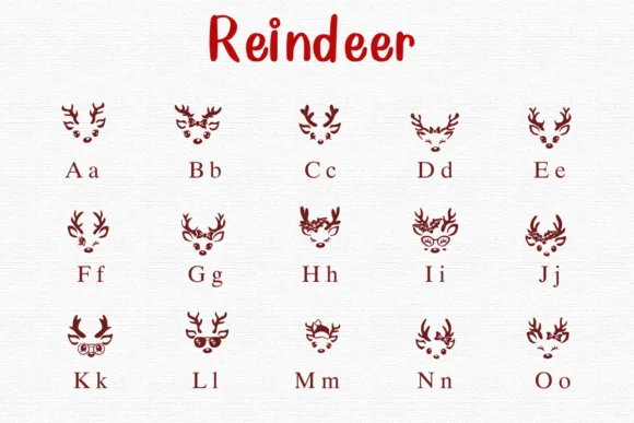 Reindeer by Nongyao — Dingbats Font — thumbnail 2
