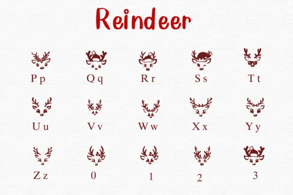 Reindeer by Nongyao — Dingbats Font — thumbnail 3
