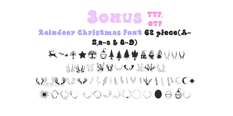 Reindeer Christmas Font by arnon.021993 — Display Font — thumbnail 7